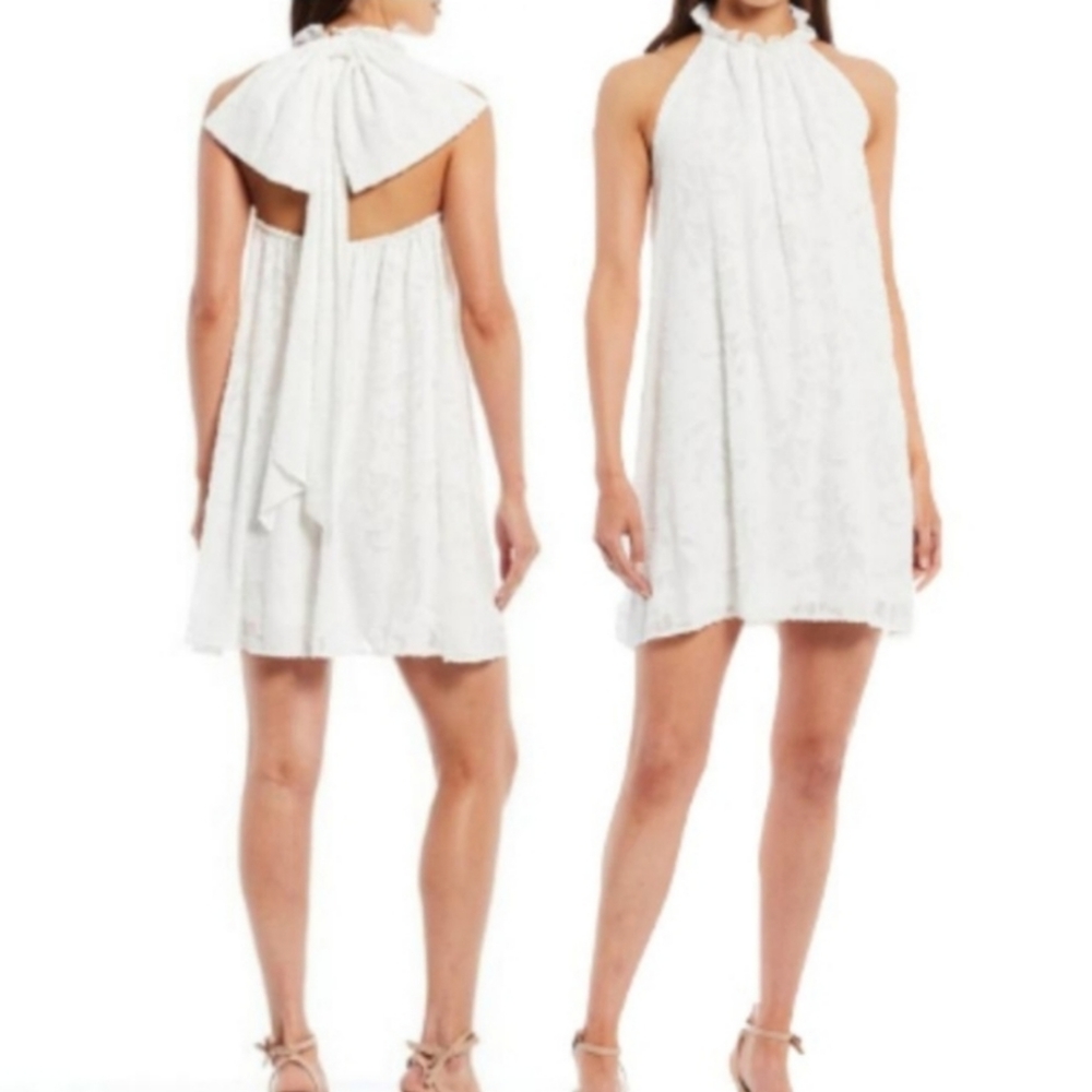 Sachin & Babi Adeline Halter Neck Sleeveless Swing Dress